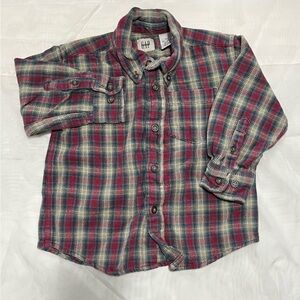 GAP Red and Blue Plaid Shirt